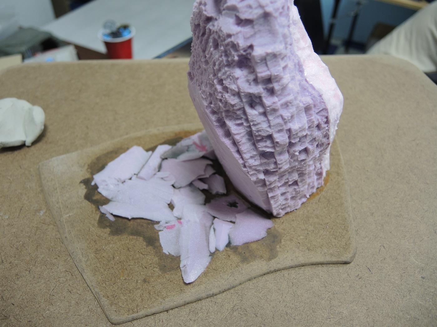 Blue, Commission, Hot Glue, Hotglue, Mesa, Pink, Styrofoam, Terrain